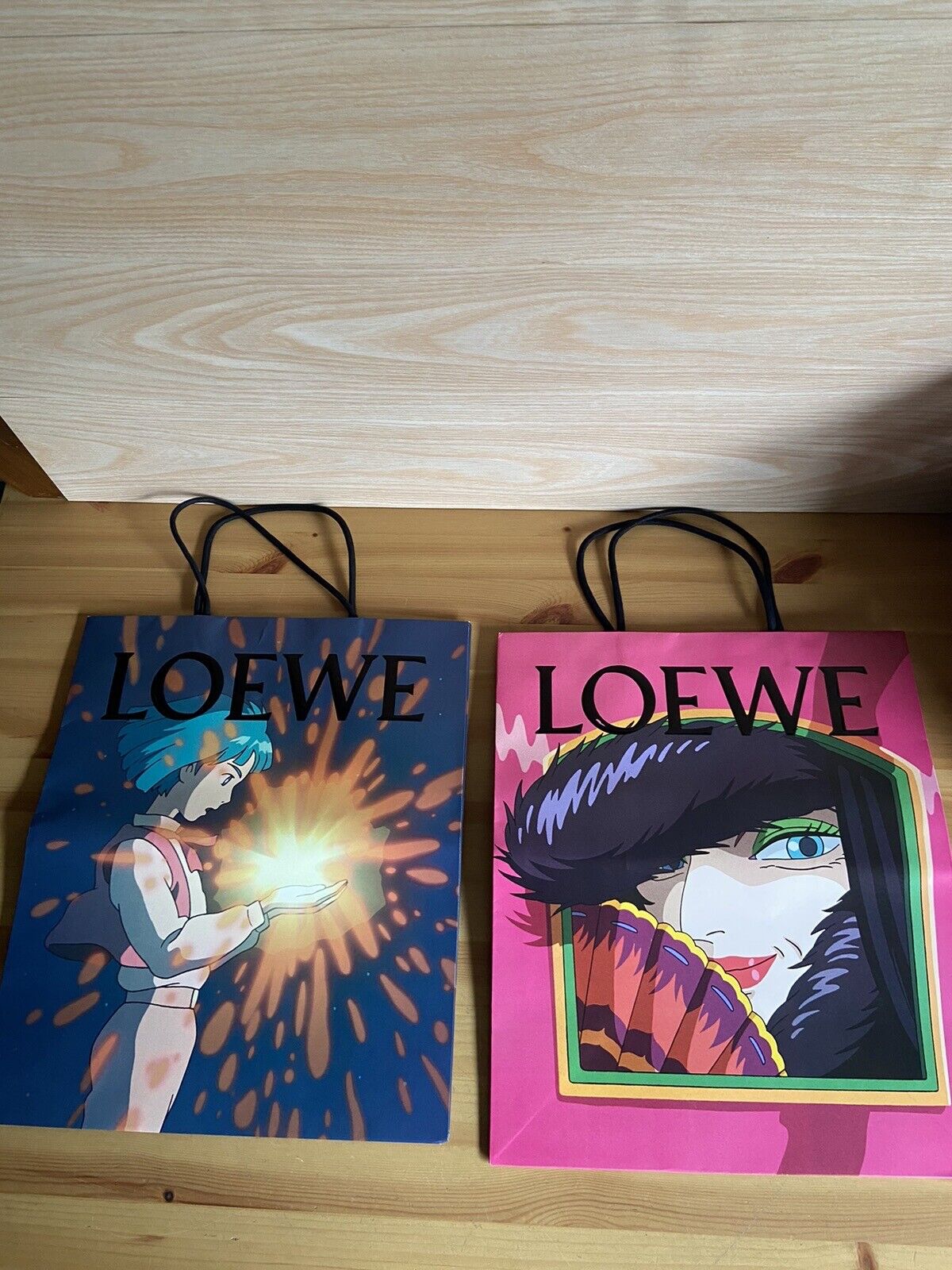 2 Pc Loewe Howl\'s Moving Castle Shopping Paper Bags Studio Ghibli Witch Of War
