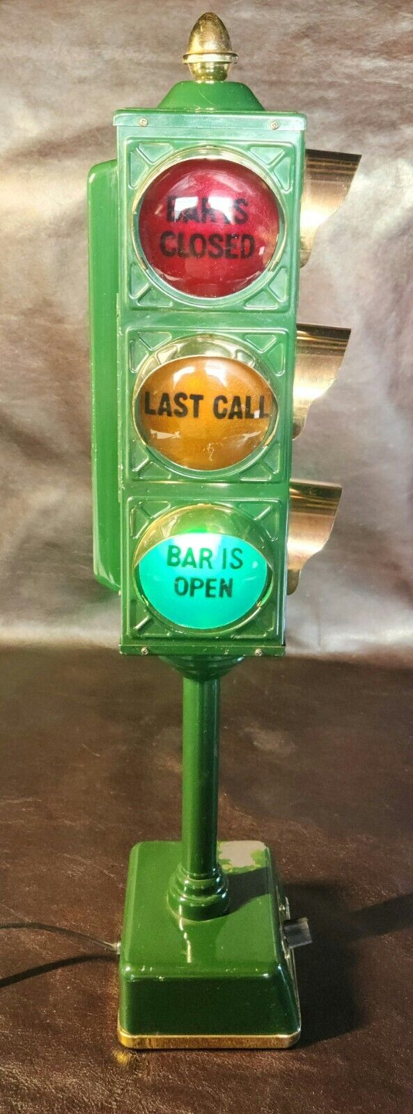 1960s B&B Bar Traffic Signal, Japan, Last Call/Bar Is Closed/Open, Tested/READ