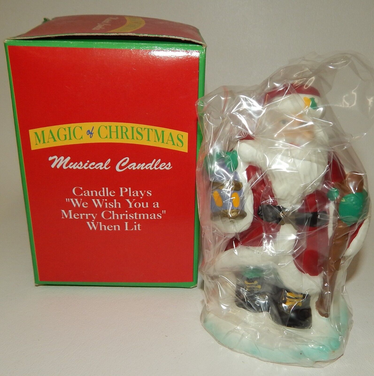 Vintage Papel Christmas - Musical Candle Santa Claus - MIB