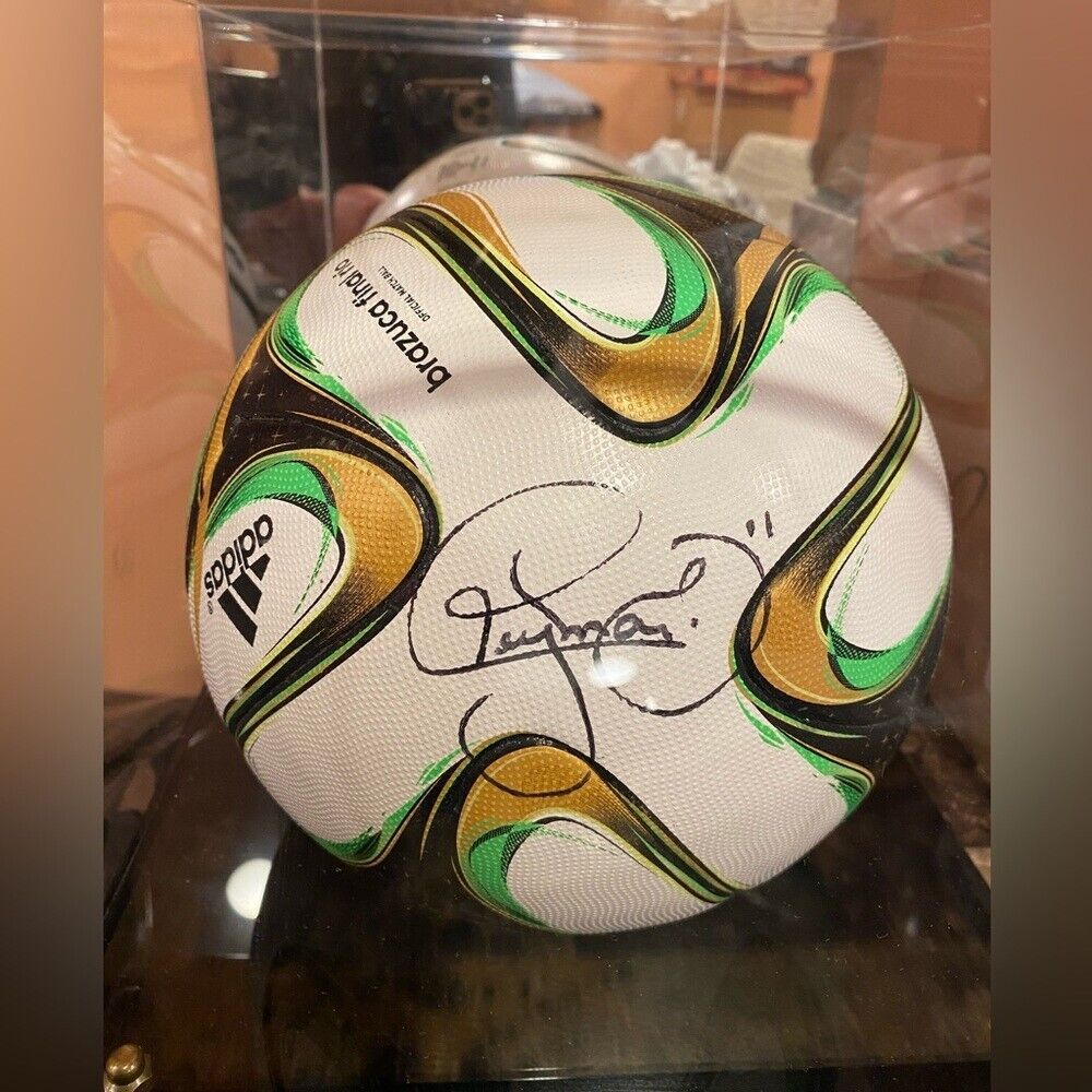 2014 World Cup Adidas Soccer Ball Signed by Neyman Jr. w/ Letter of Authenticity