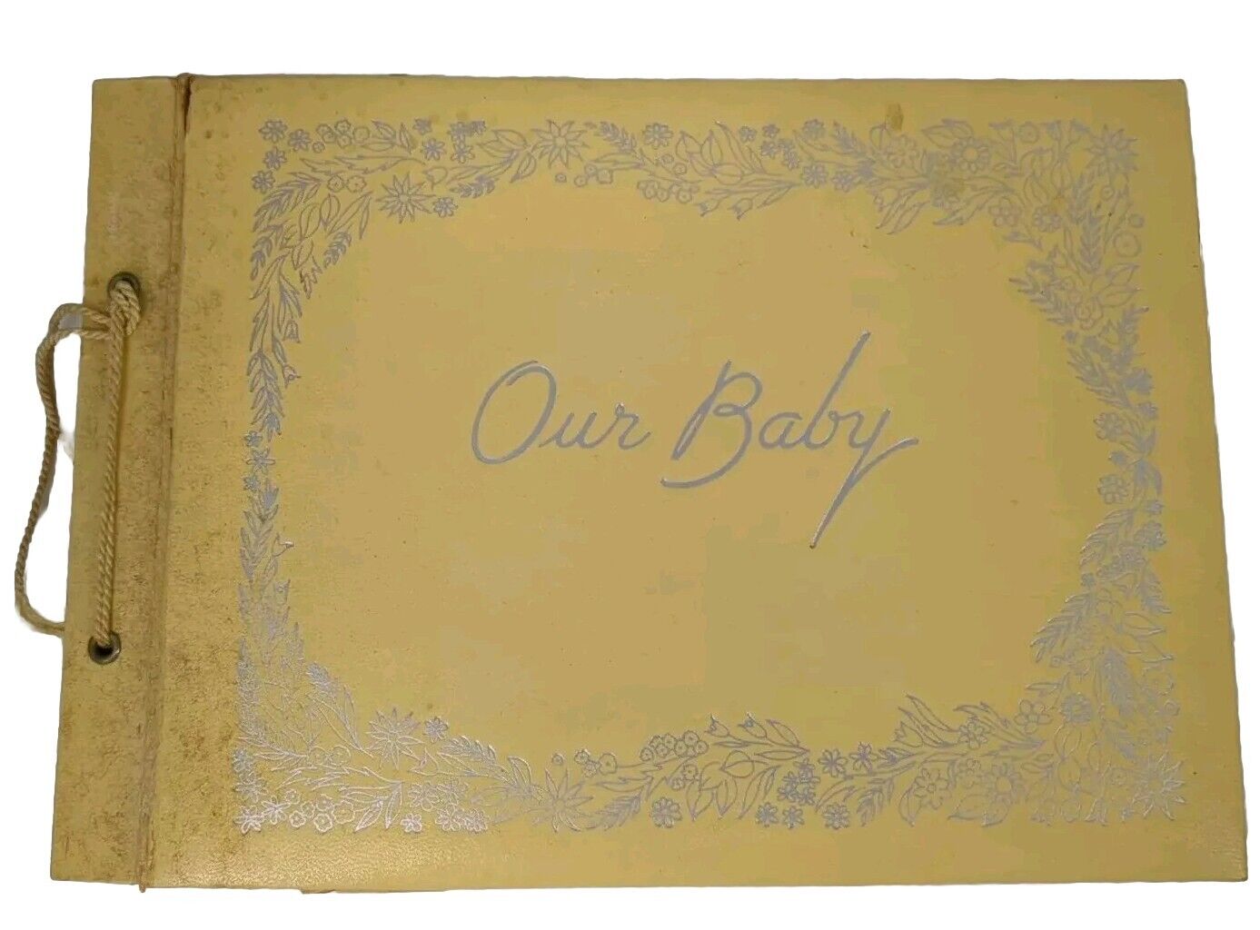 Vintage 1950s Baby Photo Album First Haircut Cards Hands and Feet Outlines +More