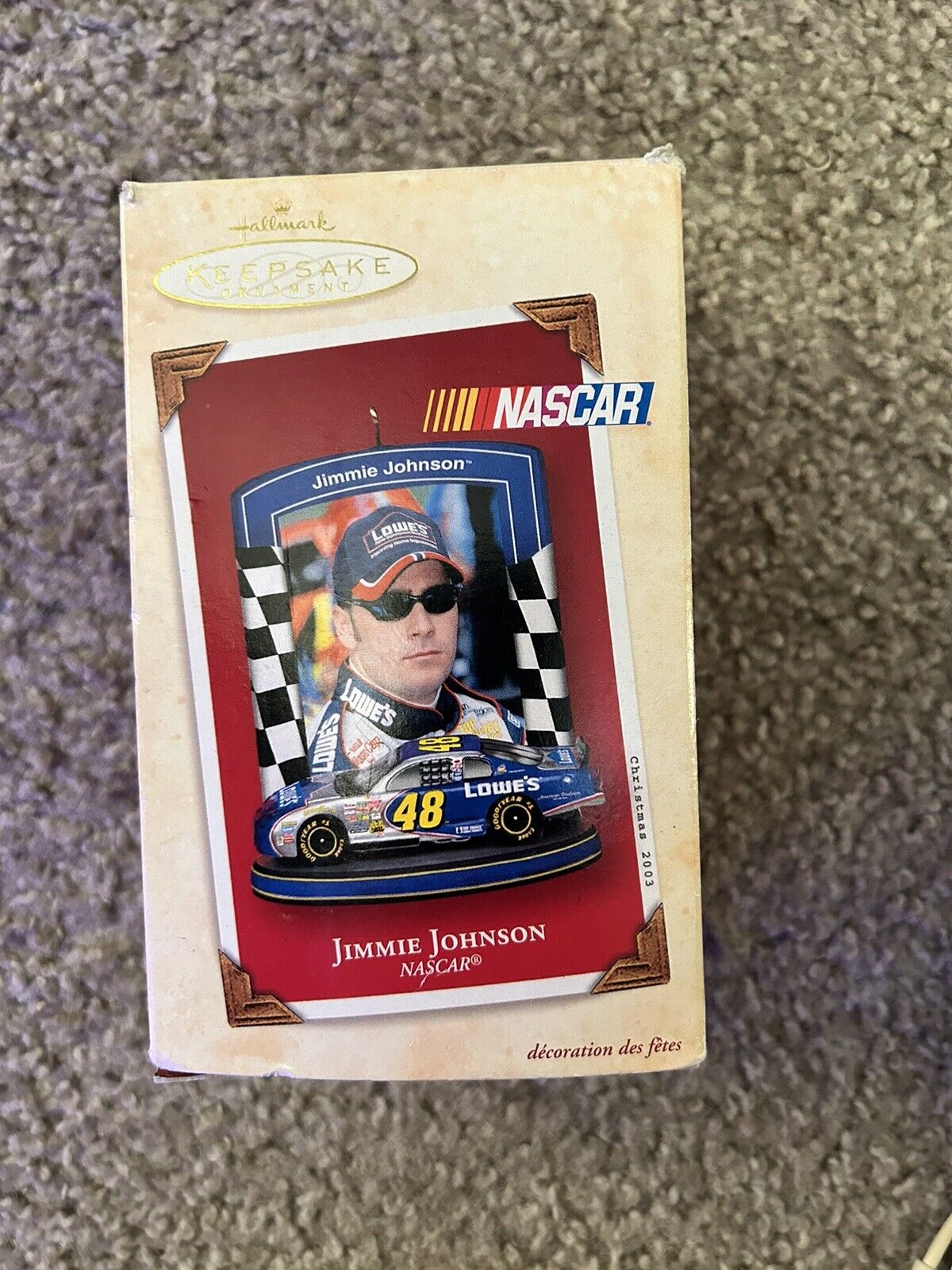 Hallmark Keepsake Ornament NASCAR Jimmie Johnson 2003