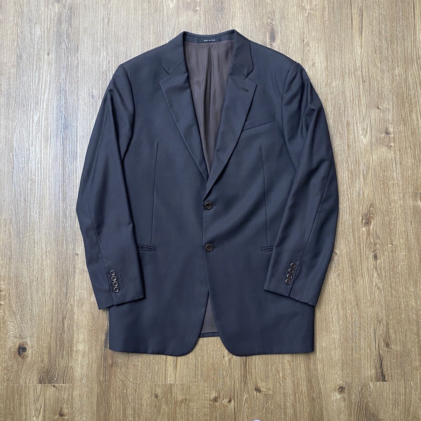Armani Collezioni Mens Size 44L Sport Coat Suit Blazer Made In Italy