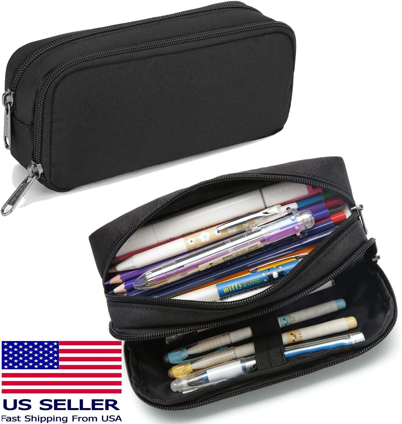 Della Gao Pencil Case Large Capacity Pouch Pen Bag Durable Office Organizer