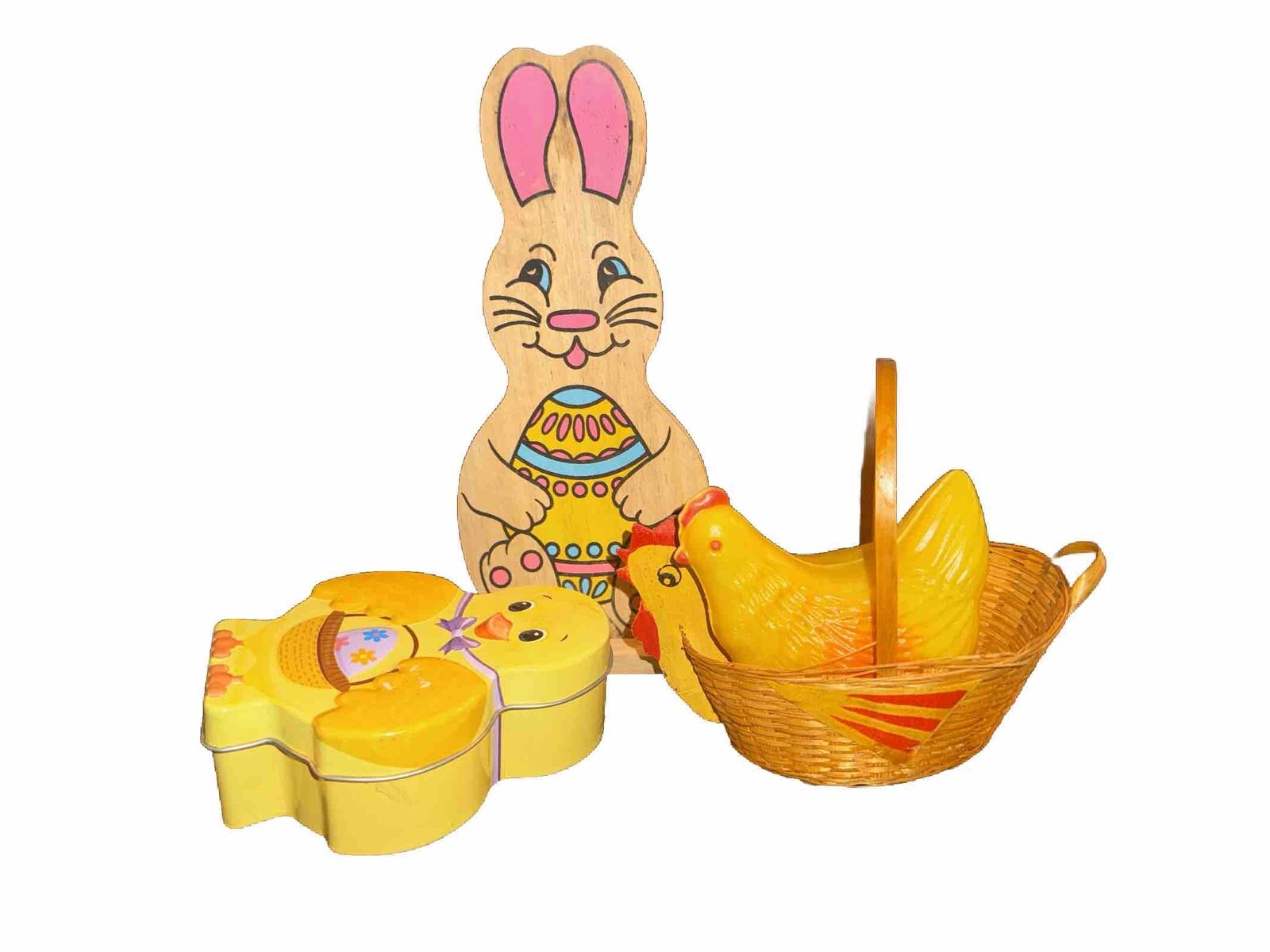 Vintage 80s Easter Basket Trinkets