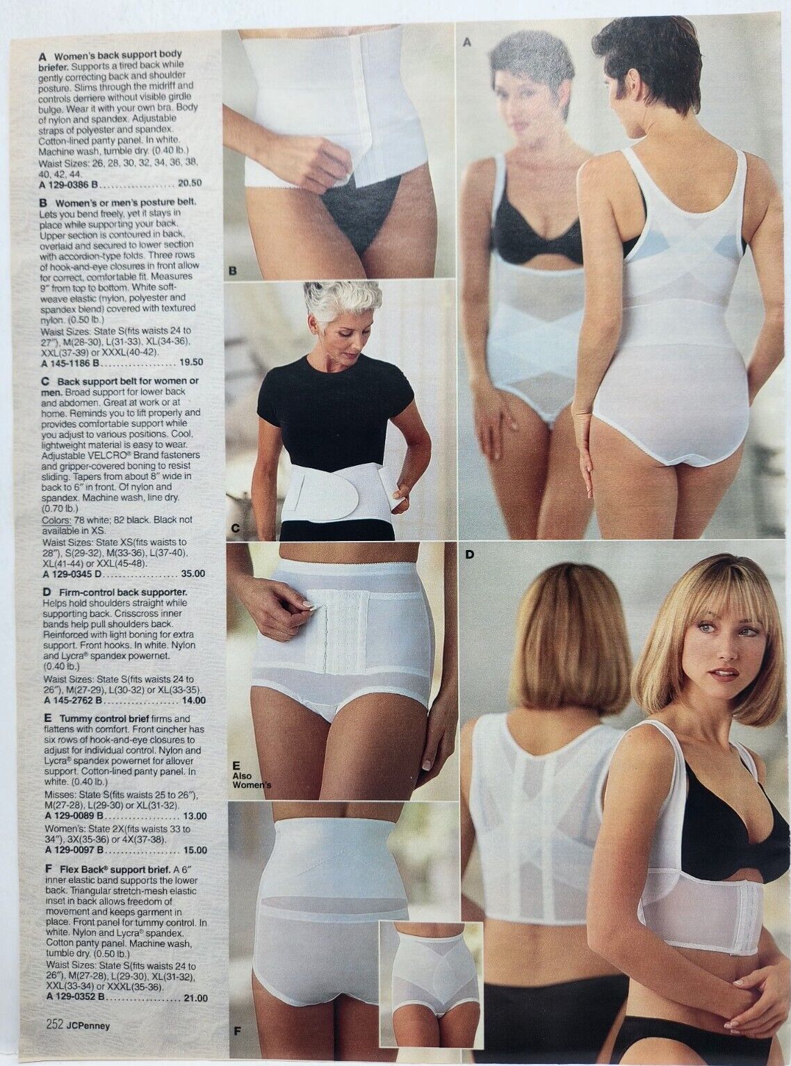 1996 Sexy Women Girdle Bra Panties Lingerie Long Legs Catalog Three Pg Print Ad