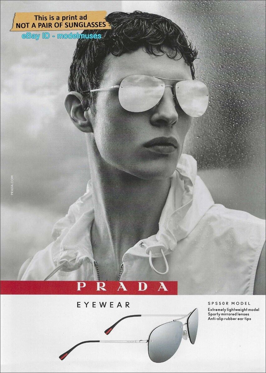 PRADA Linea Rossa Eyewear 1-Page Magazine PRINT AD Spring 2016 Tim Schuhmacher