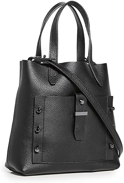 NWT Botkier Warren Woman\'s Leather Tote Black Color MSRP: $228.00