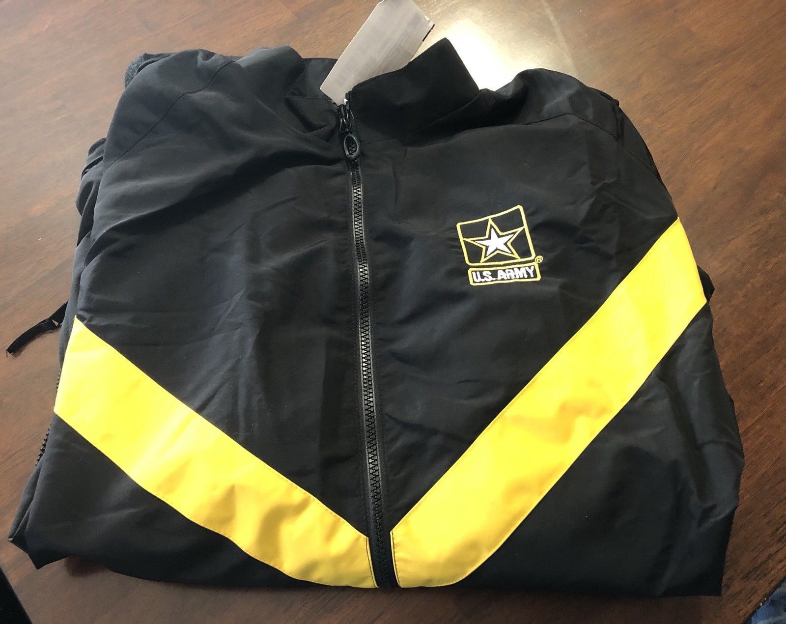 New US Army APFU  Army Physical Fitness  Jacket Black & Gold-Women's XSmall/R