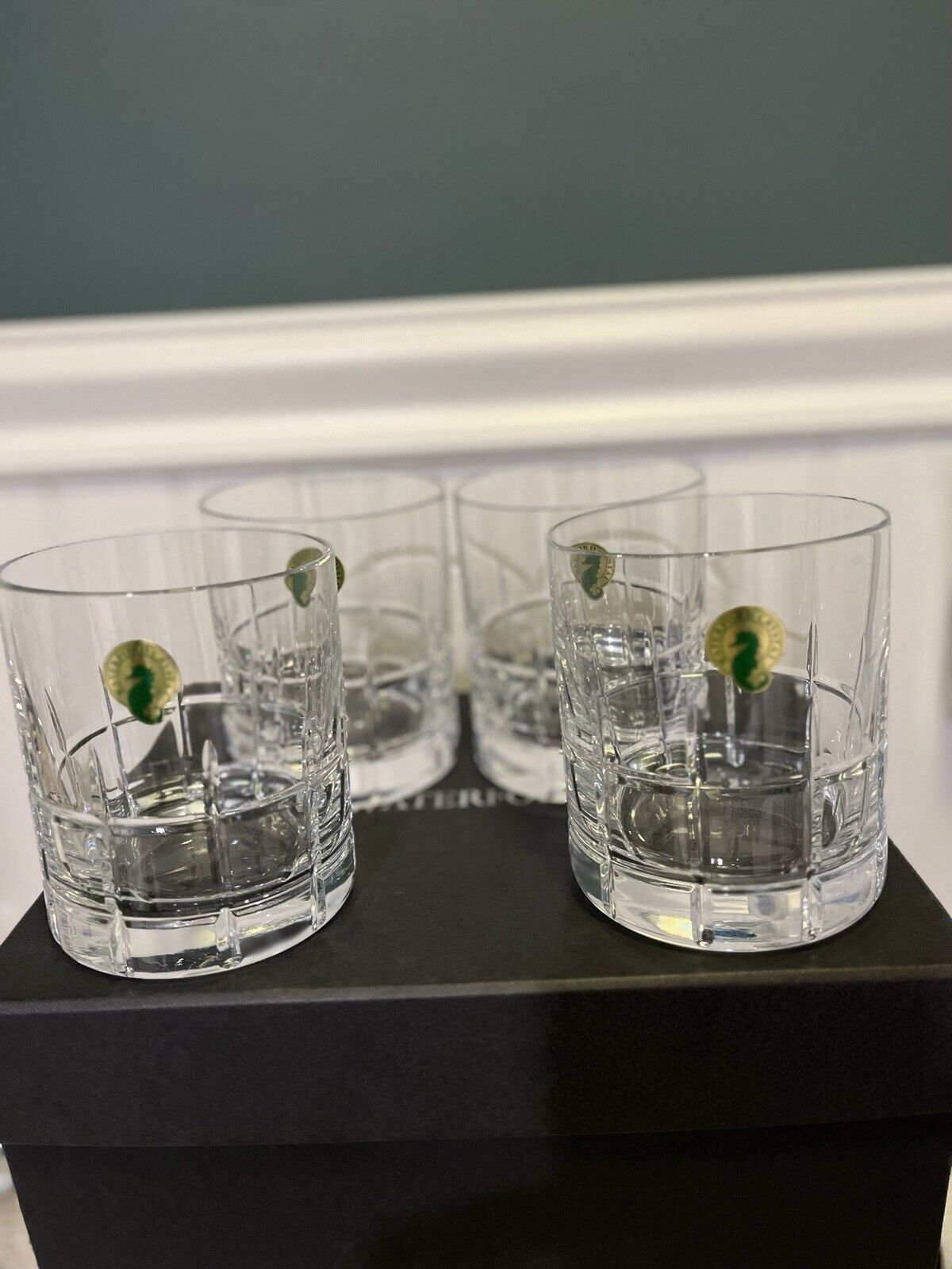 Genuine Set Of 4 WATERFORD CLUIN DbL OLD FASHIONED GLASSES BNWOB  