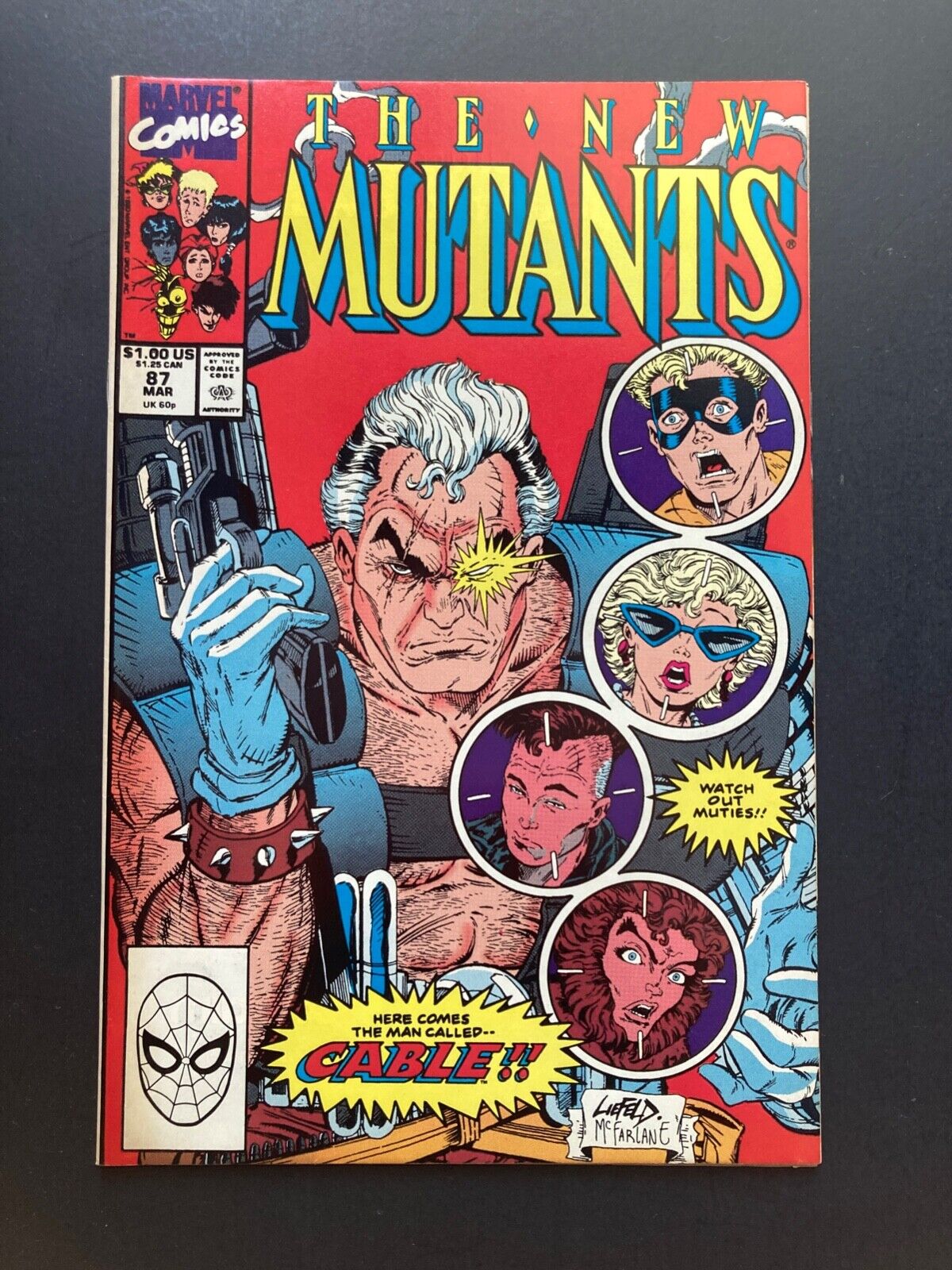 NEW MUTANTS #87 (Marvel 1990) 1st app CABLE by Liefeld & Simonson