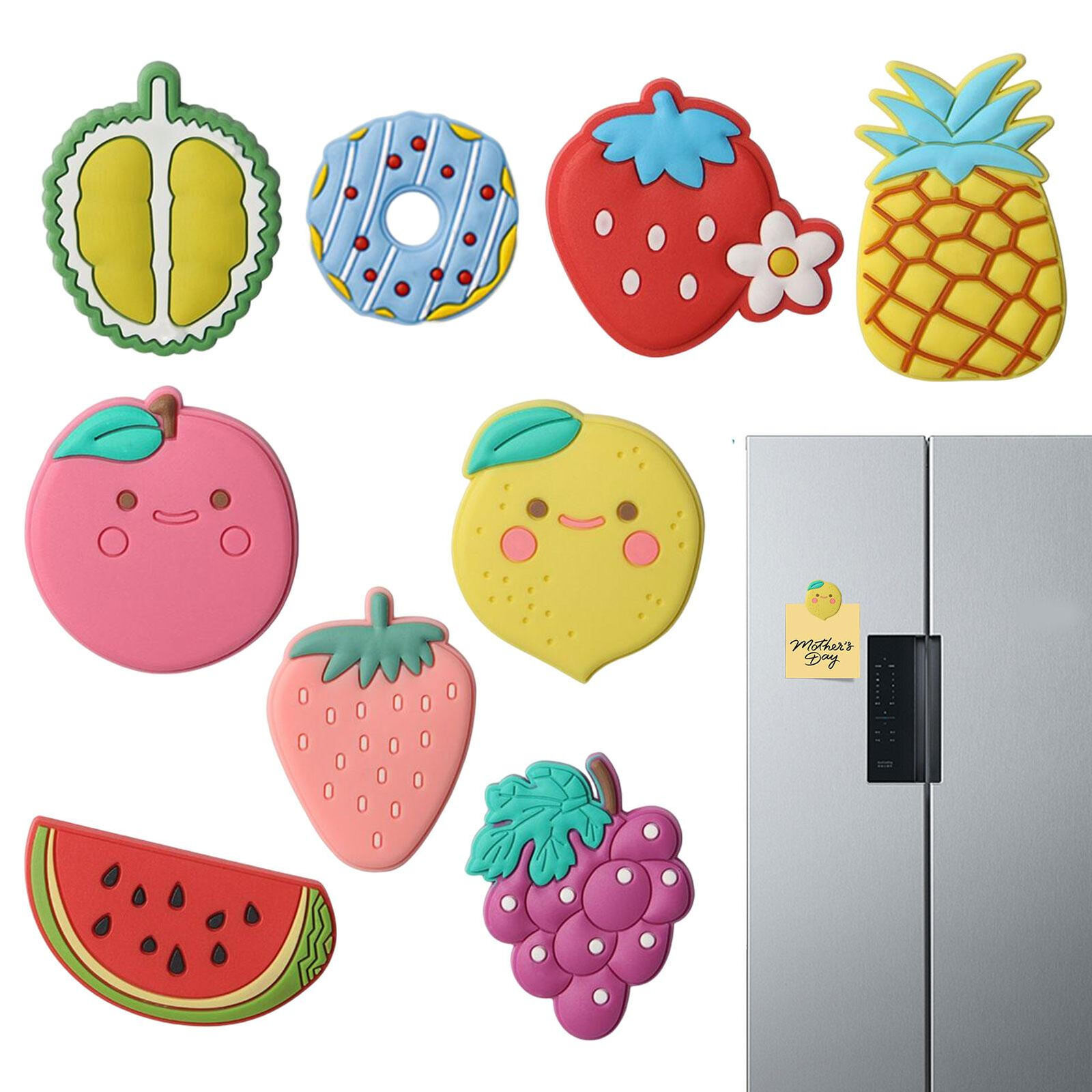 9PCS Magnetic Cartoon Stickers for Fridge Magnets 3D Decals Kitchen Decorative 