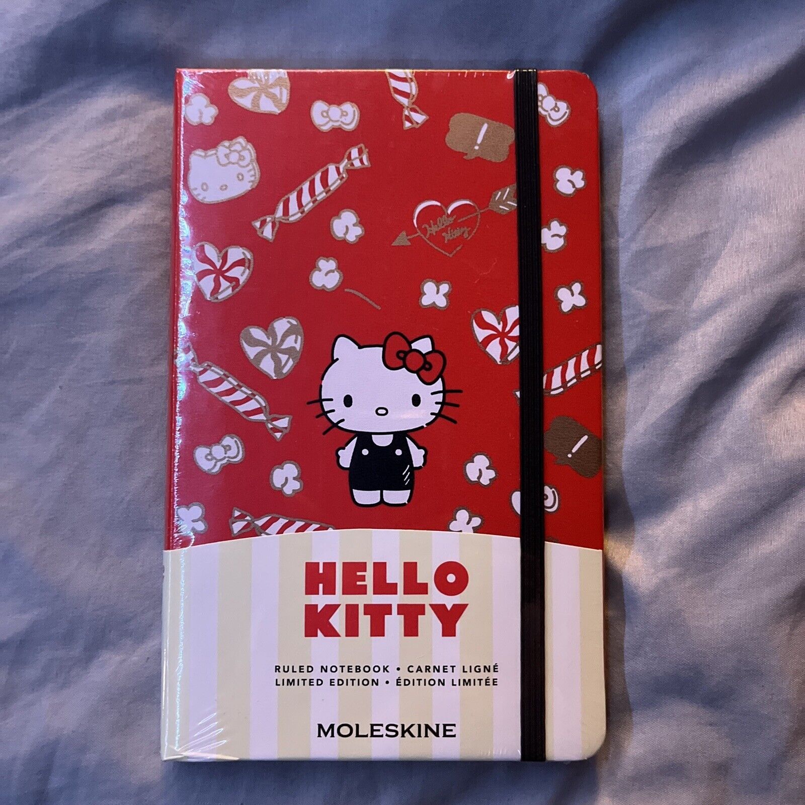 MOLESKINE Limited Edition Hello Kitty Notebook, Red, Ruled, Hard Cover 