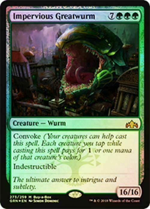 FOIL Impervious Greatwurm ~ Buy a Box Guilds of Ravnica [ NM ] [ Magic MTG ]