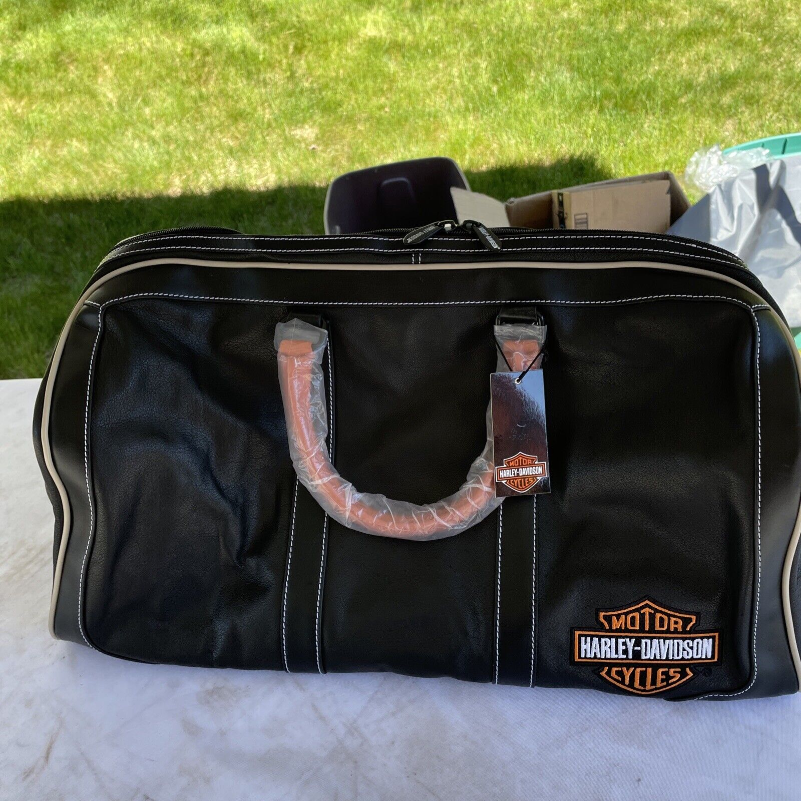 Harley Davidson Leather Travel Bag