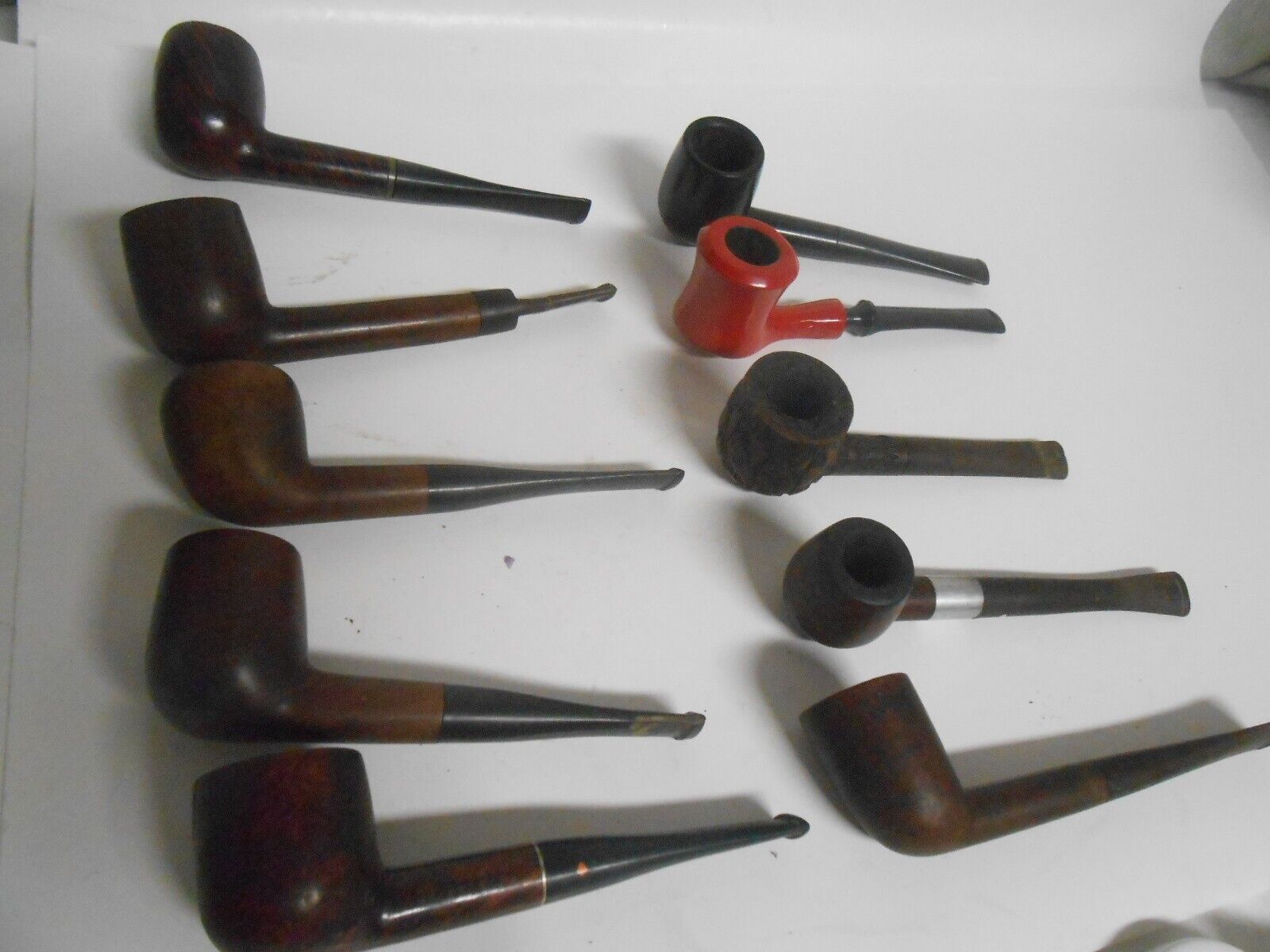 Lot Of 10 Vintage Estate Pipes Dr Grabow The Smoke Captain Browne LHS Tar Gard