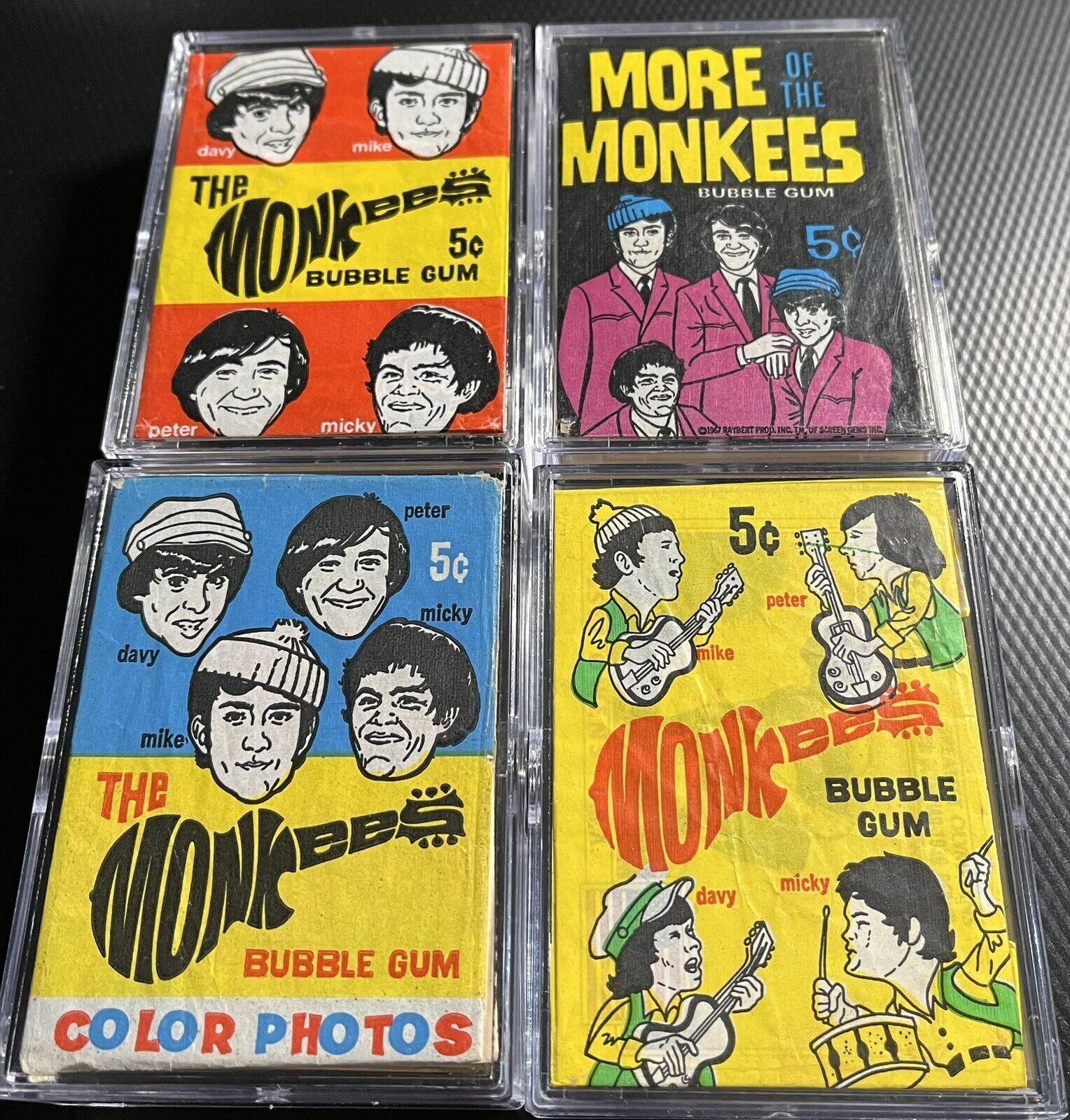 1967 Ray-Bert Monkees Master Set 4X Complete Non-Sport Set - Nice Condition