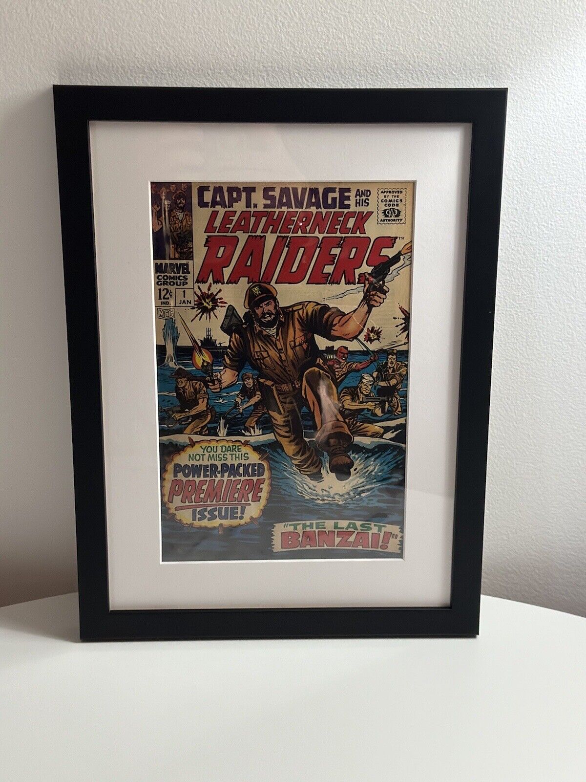 COLLECTORS DREAM FRAMED CAPT. SAVAGE reprint AND HIS LEATHERNECK RAIDERS 1968