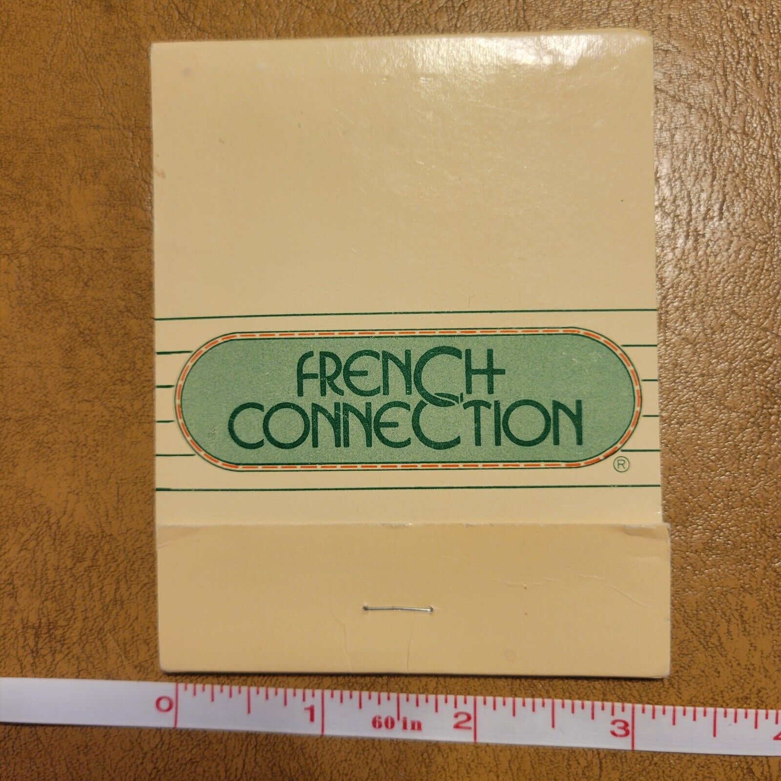 French Connection New York LARGE Oversize 1 match used struck Vintage Matchbook