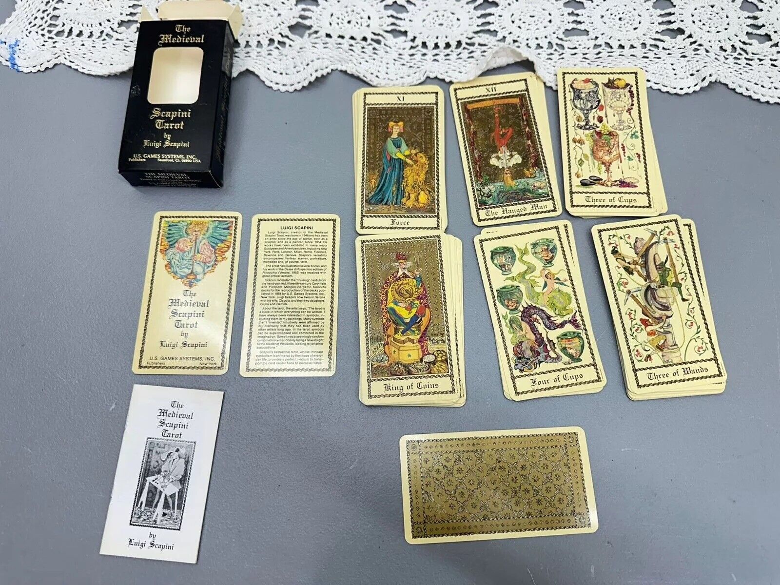 Vintage 1985 The Medieval Scapini Tarot Tarot CARD DECK U.S. GAMES