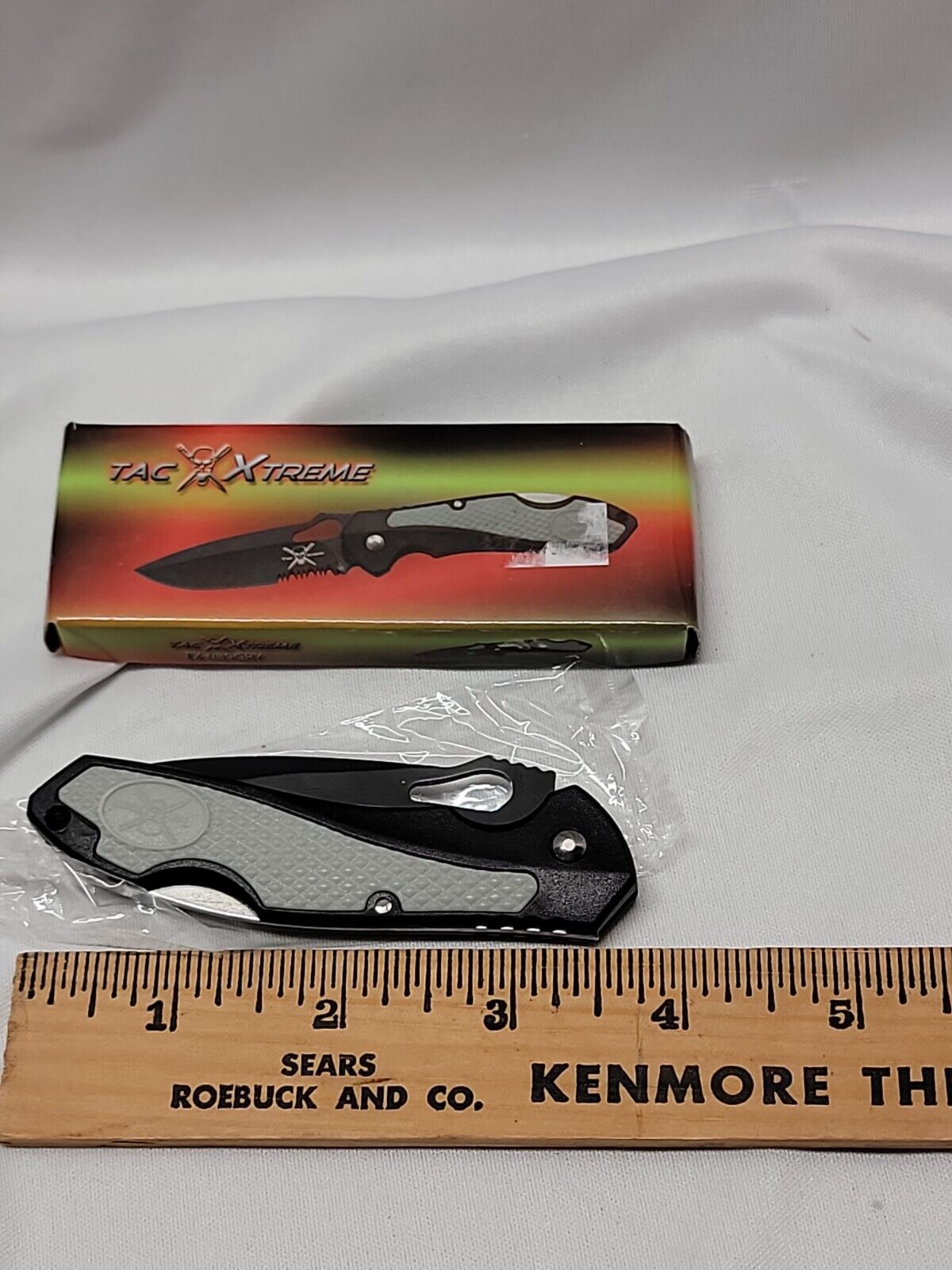 TAC EXTREME BLACK / Grey POCKET KNIFE NEW LOOK