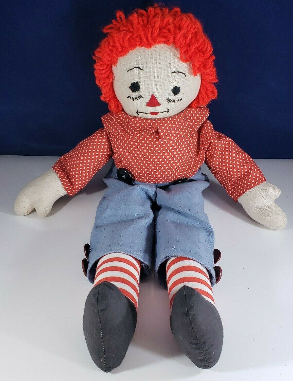 Vintage Handmade Raggedy Andy Doll Snaps 18\