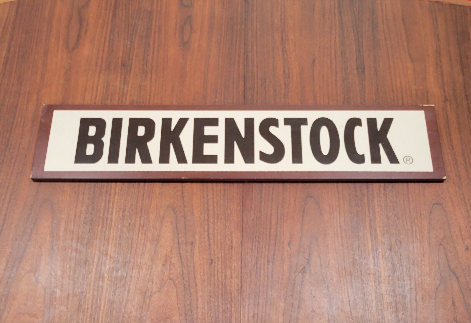 Vintage Birkenstock Retail Sign Wood 37\