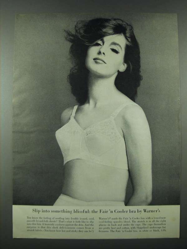 1963 Warner\'s Fair \'n Cooler Bra Ad - Slip Into Something Blissful