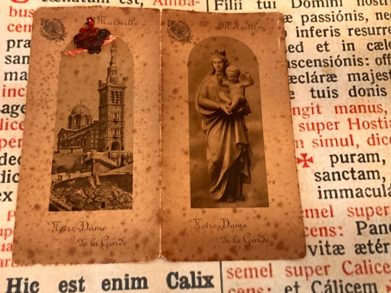 RARE RELIC Basilica of Our Lady of the Guard - Marseille : Stunning wax seal  