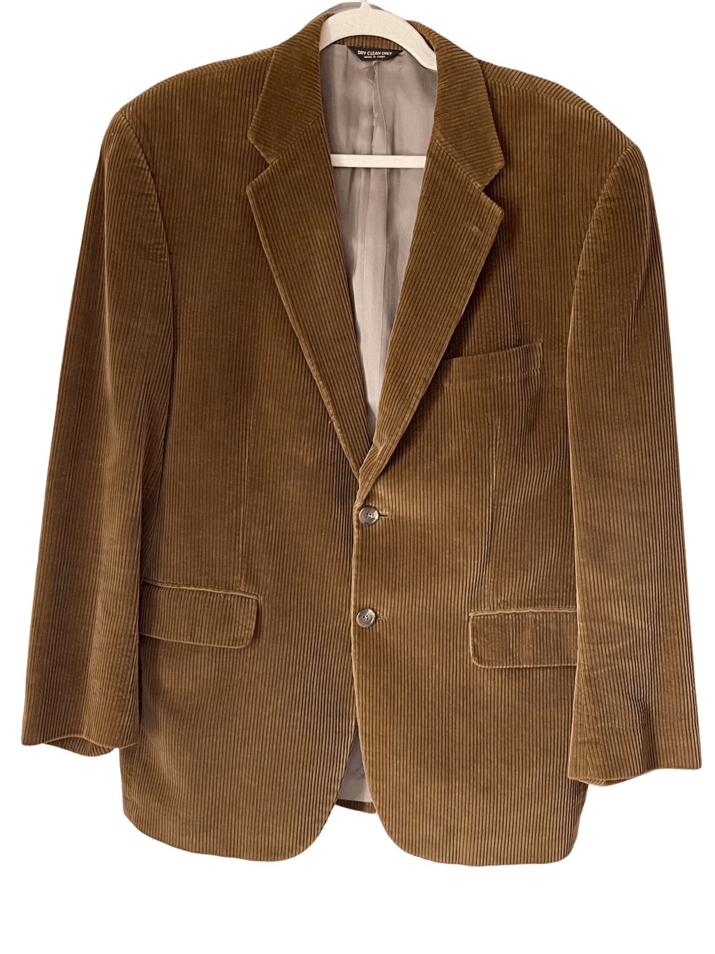 90s Vintage Chaps Ralph Lauren Olive Green Corduroy Blazer Jacket Size 40R  Larg
