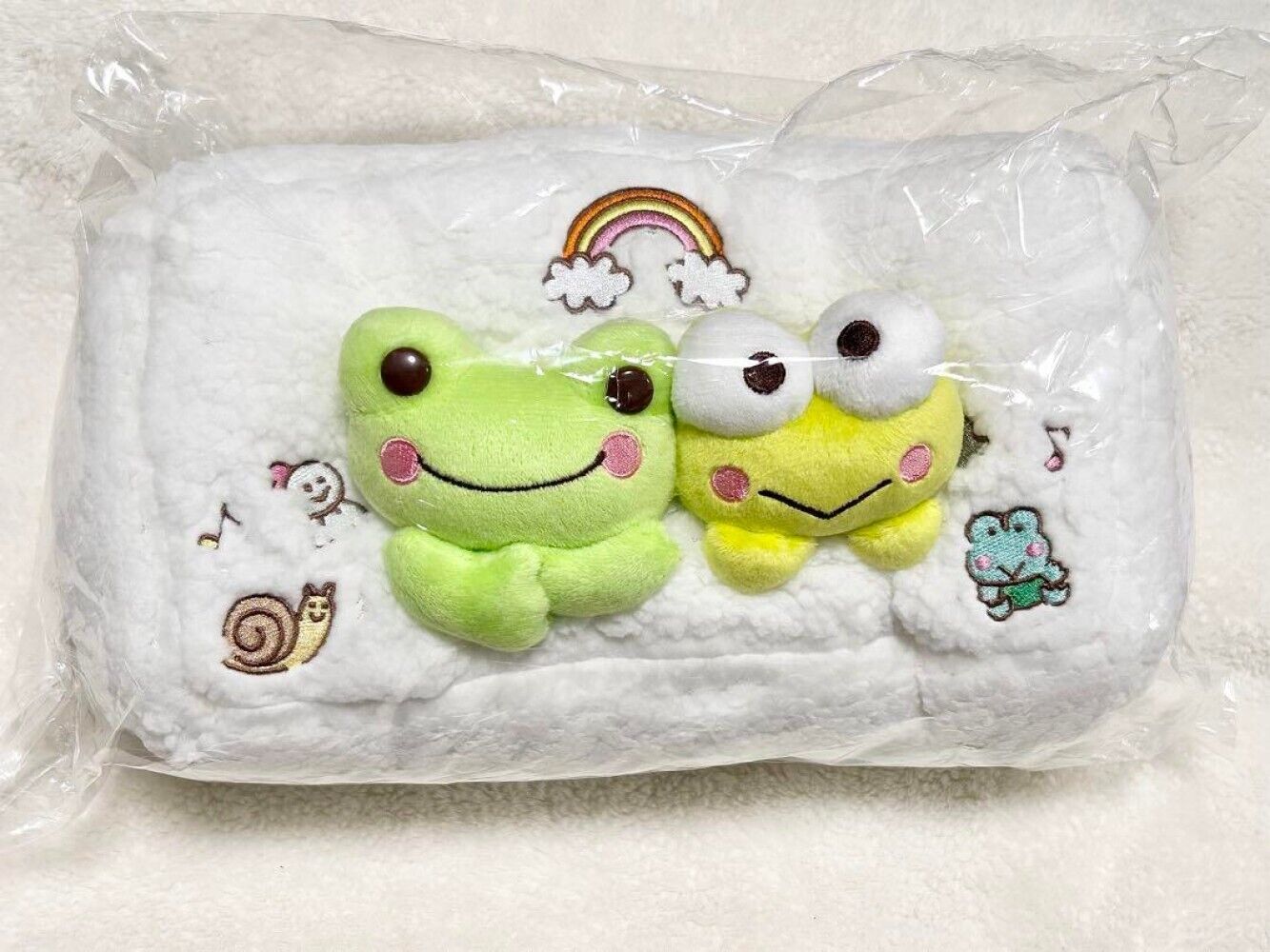 Pickles the Frog x Sanrio Character Kero Kero Keroppi Tissue Box Cover New Japan