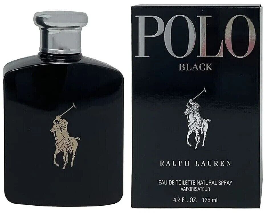 Polo Black by Ralph Lauren 4.2 oz Eau de Toilette Cologne spray Men NEW BOX
