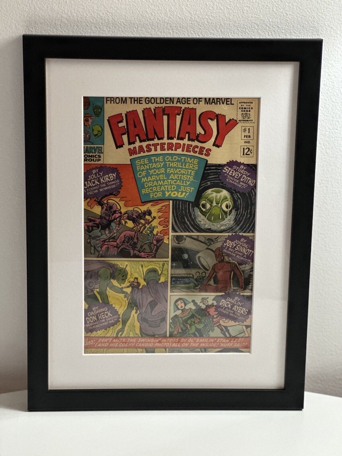 COLLECTORS DREAM FRAMED FANTASY MASTERPIECES reprint #1 GOLDEN AGE OF MARVEL