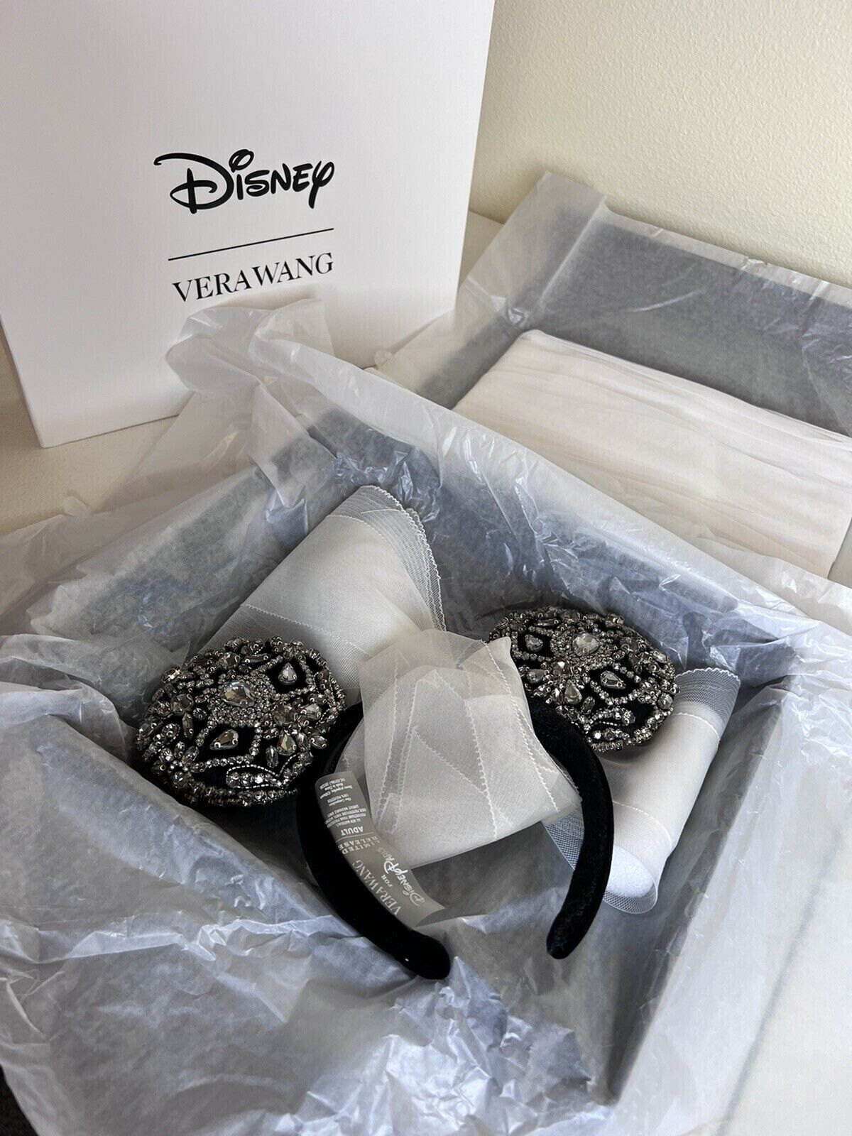 Disney AUTHENTIC Vera Wang Limited Release Bridal Minnie Ears Headband Fast Ship