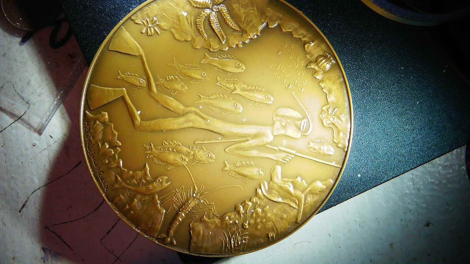 Monnaie De Paris Peche Sous Marine Medalion 100% Authentic