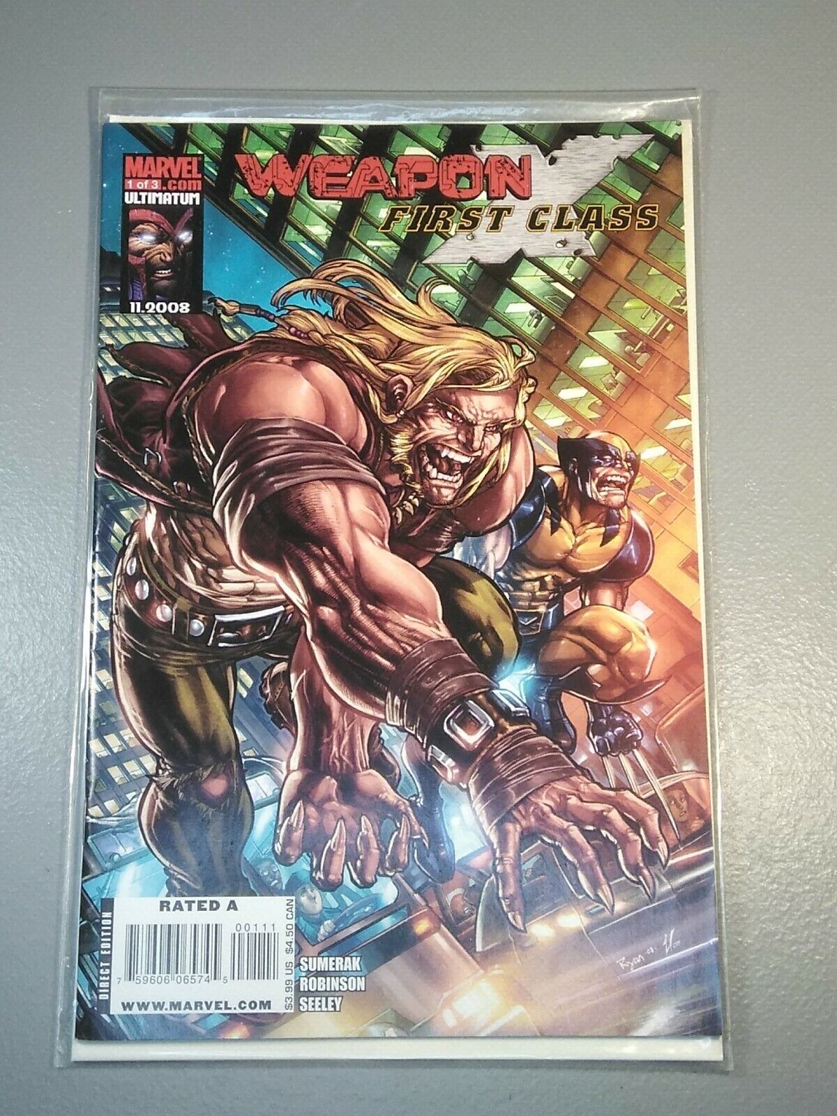 2008 Weapon X: First Class #1 Marvel Comics Wolverine NM in Plastic Sleeve