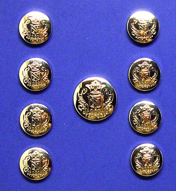 JOS. A. BANK replacement buttons 9 Silver Tone solid metal jacket good used cond
