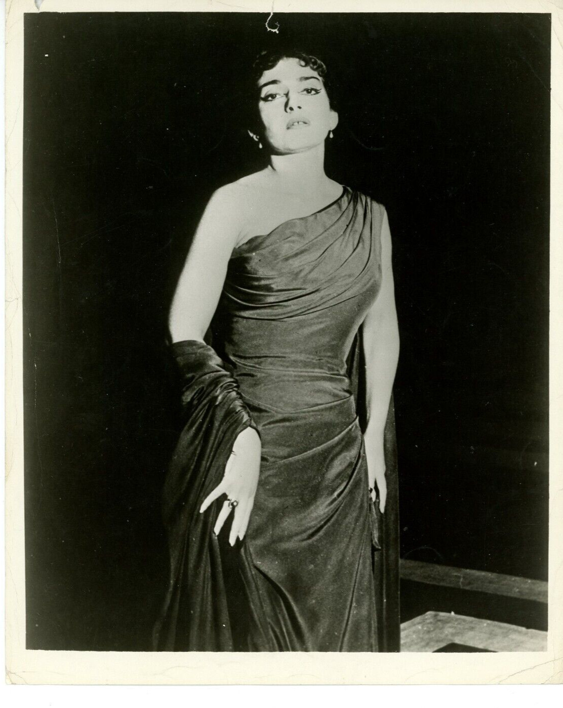 Vintage 8x10 Photo Opera Singer & Legendary Diva Maria Callas