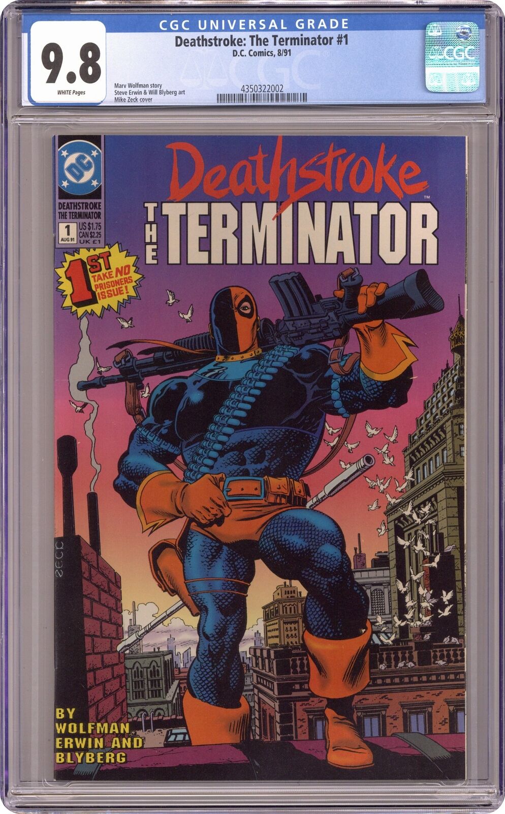Deathstroke the Terminator #1 CGC 9.8 1991 4350322002