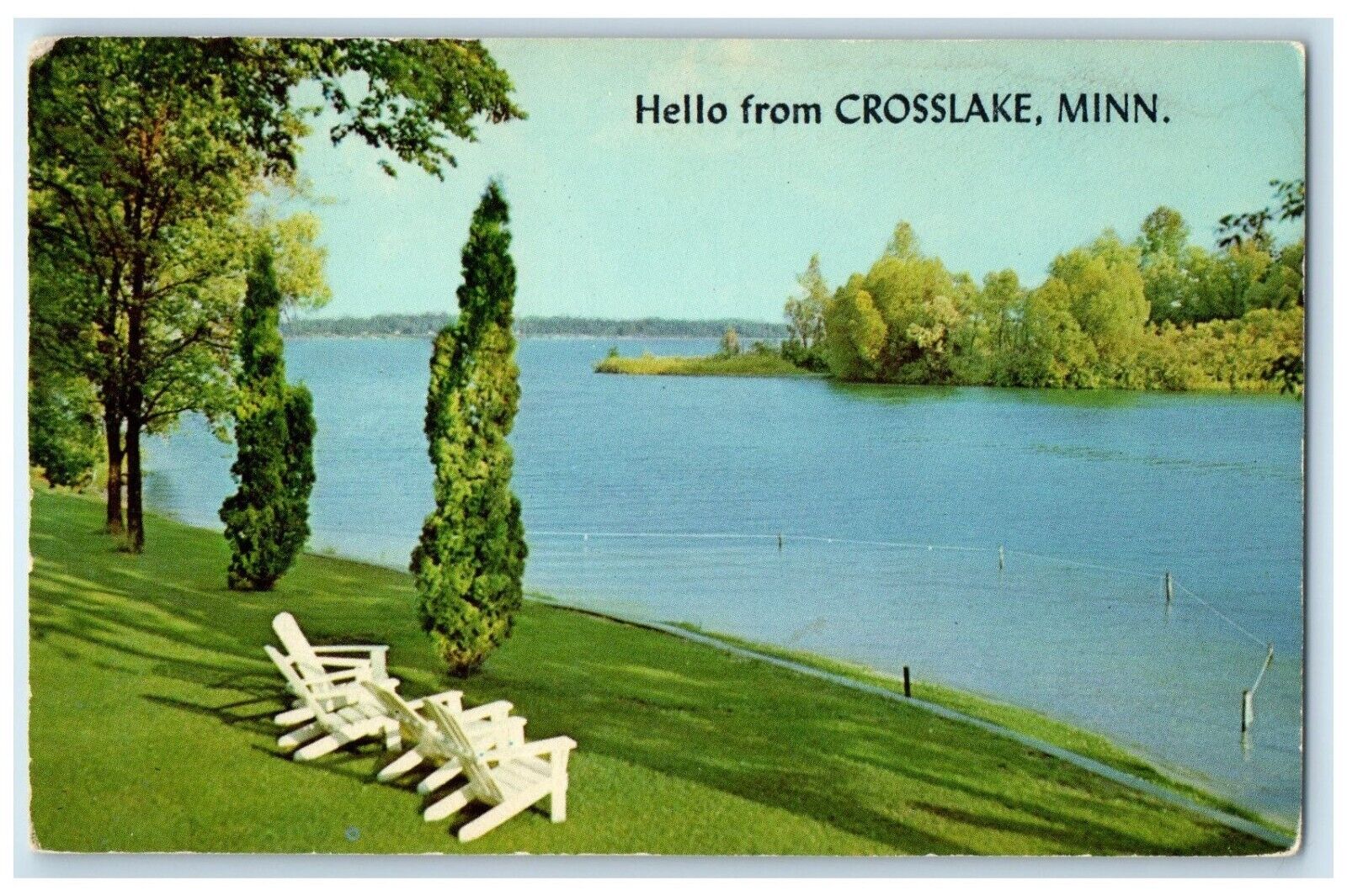 c1972 Quiet Invigorating Climate Water Crosslake Minnesota MN Vintage Postcard