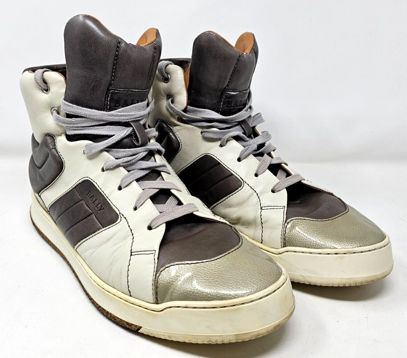 Bally Odar Leather High Top Sneaker Shoes Men Size 11 D