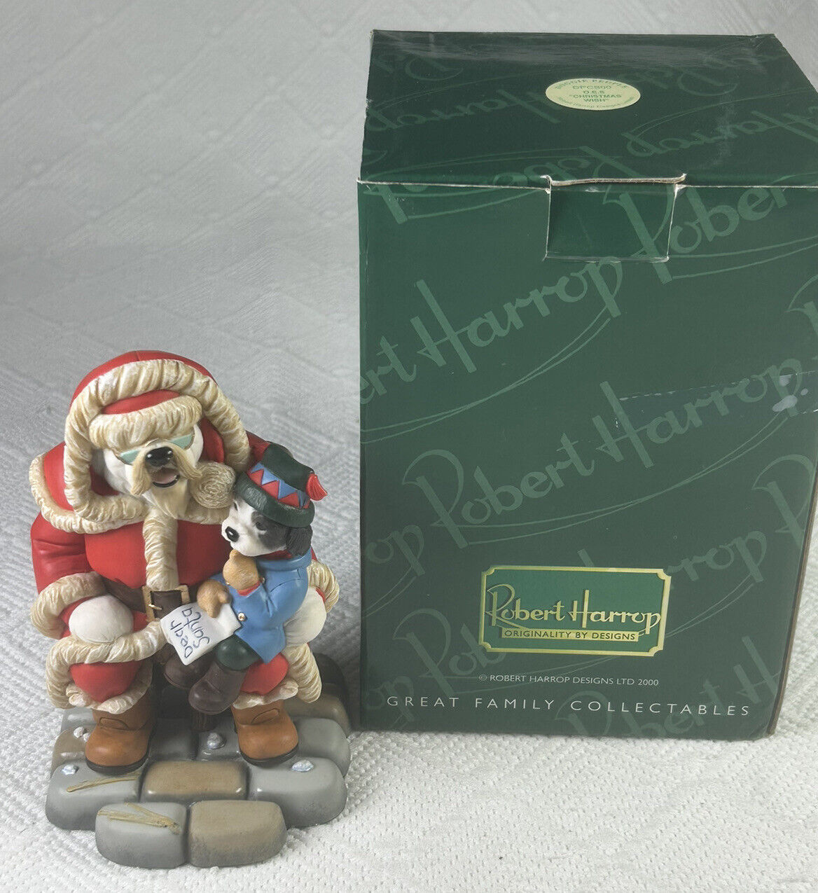 Robert Harrop DPCS00 Old English Sheepdog Christmas Wish in Original Box *RARE*