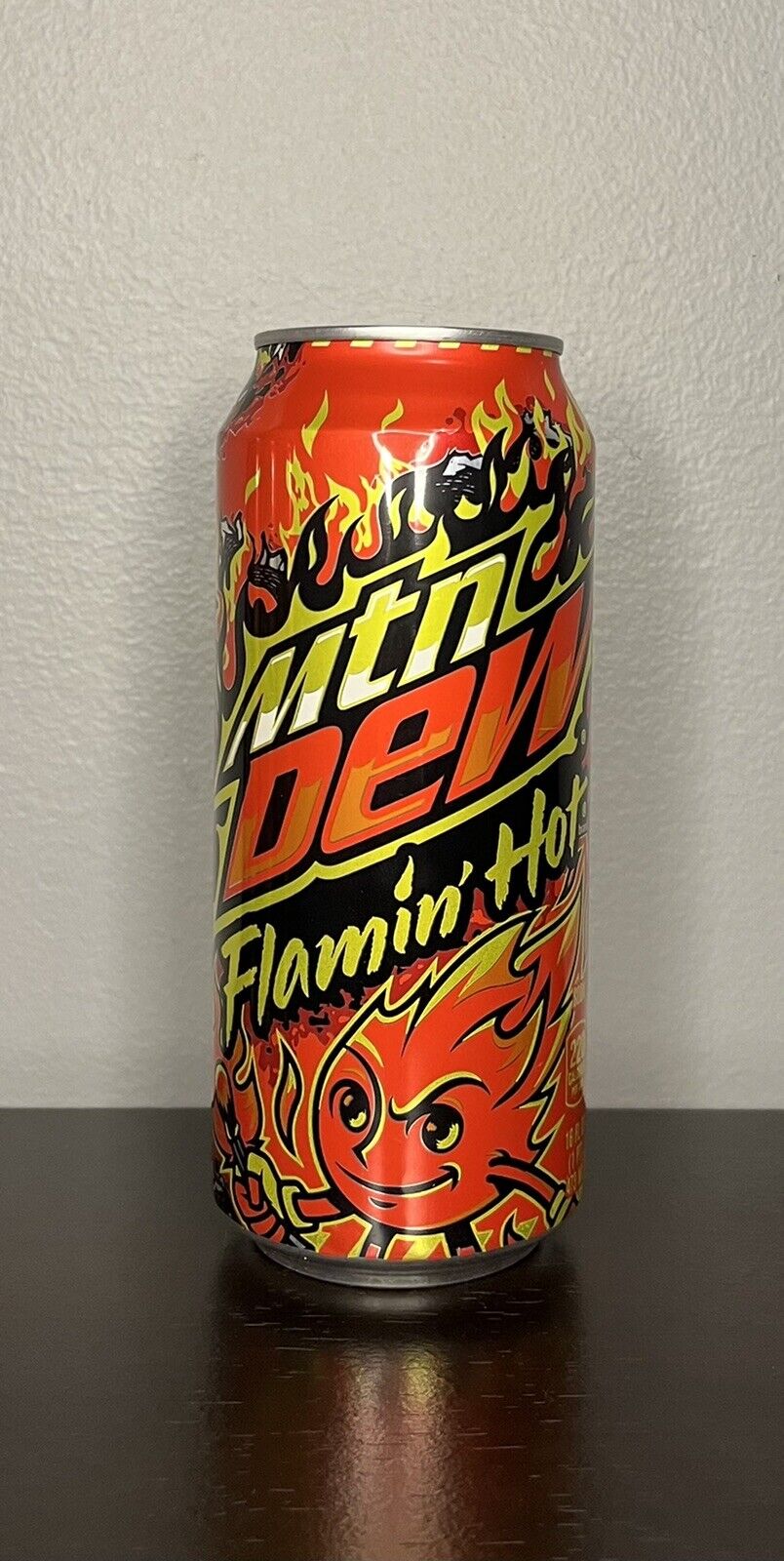 Unopened Mountain Dew Flamin' Flaming Hot Limited Edition Mtn Dew 16 oz 1 Can