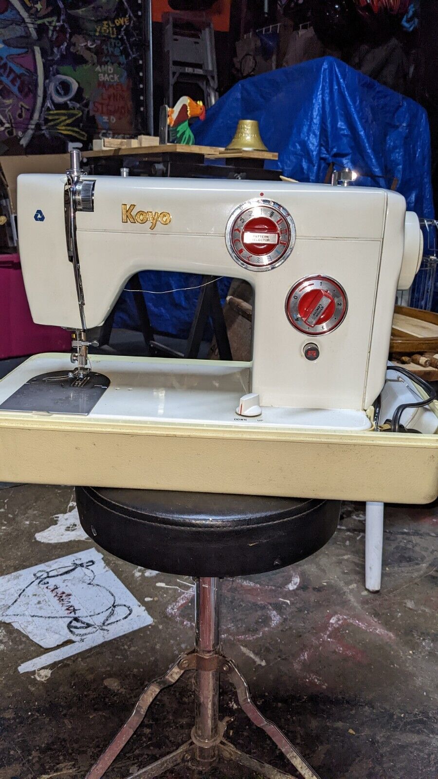 Vintage Koyo Sewing Machine Model 1250