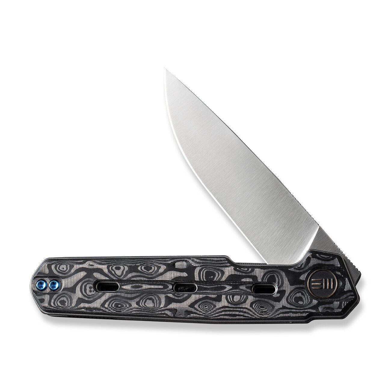 WE Knife Navo Liner Lock 22026-2 Black Rose Carbon Fiber CPM-20CV Pocket Knives