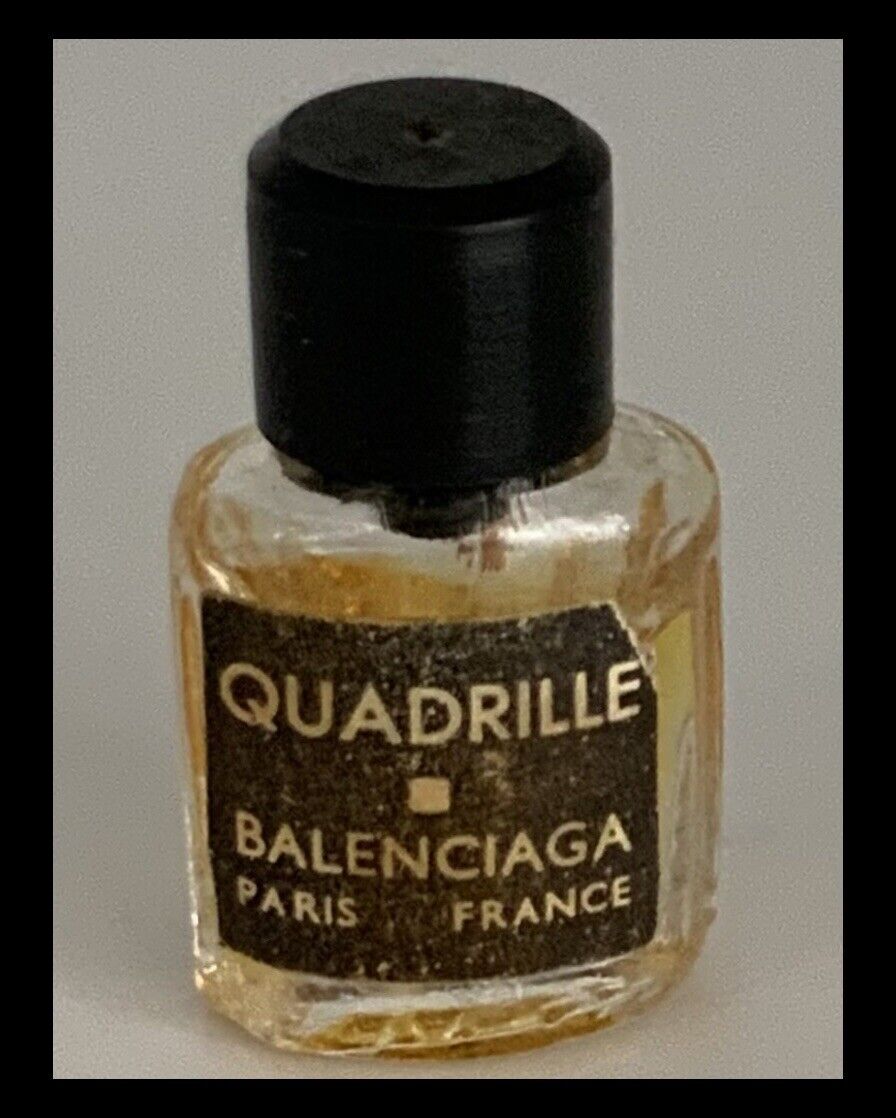 Vtg Balenciaga Quadrille Paris Micro Miniature Parfum Splash - 75% Full   (B448)
