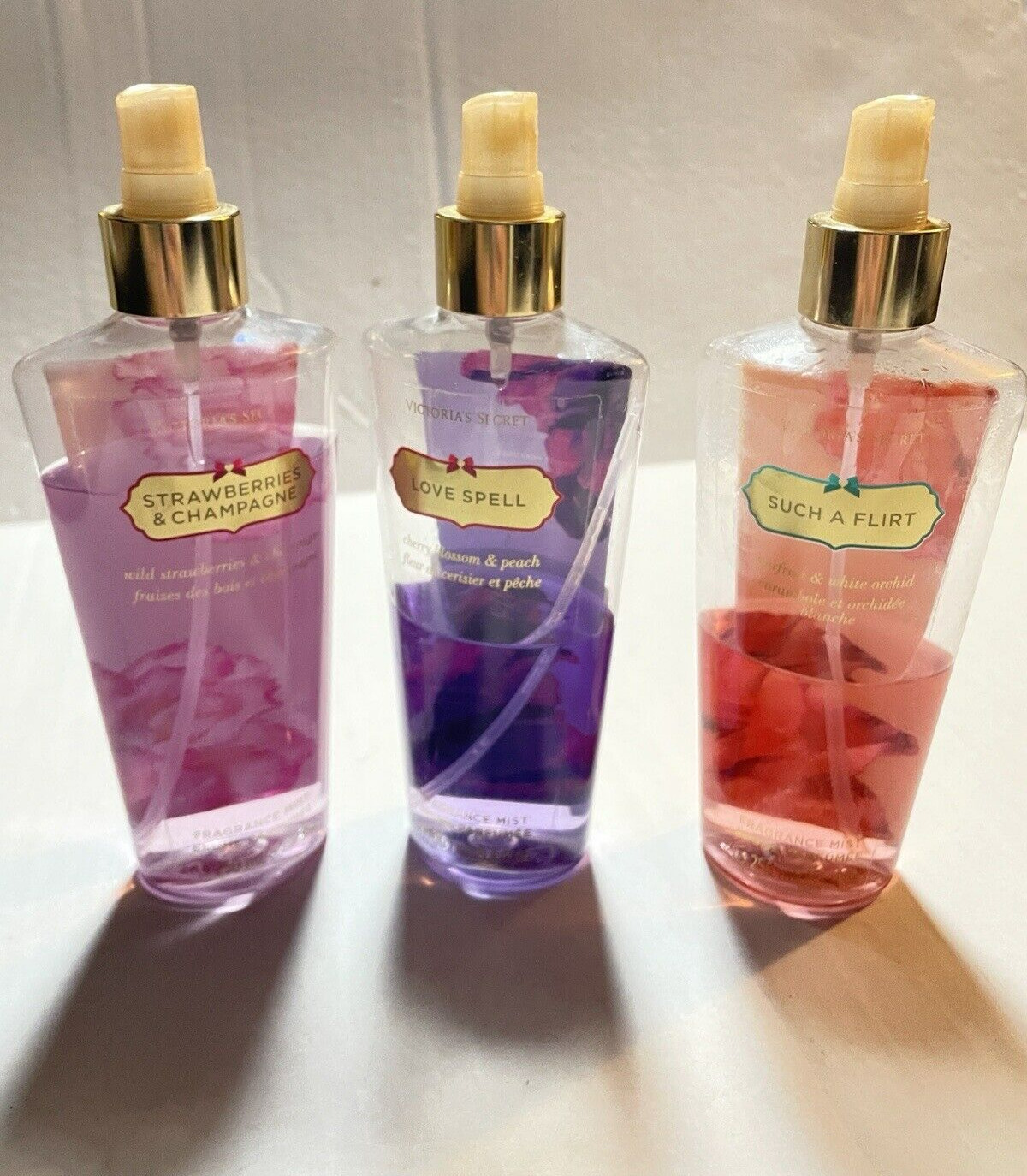 Victoria\'s Secret Fragrance Mist Brume Perfume lot of 3 Read