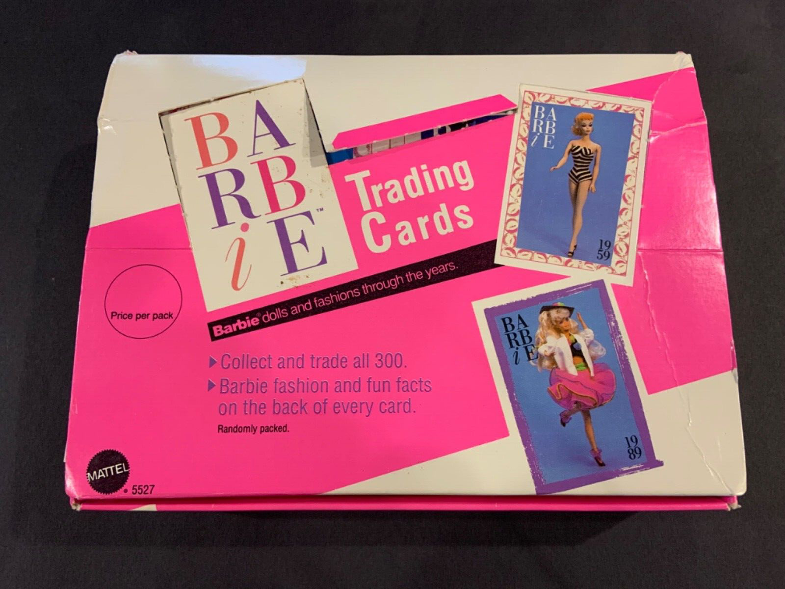 Vintage Barbie Trading Card Lot with Retail Box 301 pcs. 