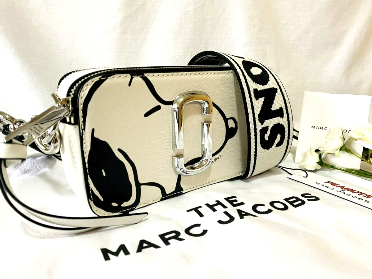 Marc Jacobs Peanuts Snoopy Collaboration Shoulder Crossbody Camera Bag White KN