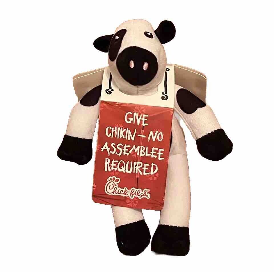 Chick Fila Cow Give Chikin -No Assem Chicken 2015 Plush Small Stuffed Animal Toy